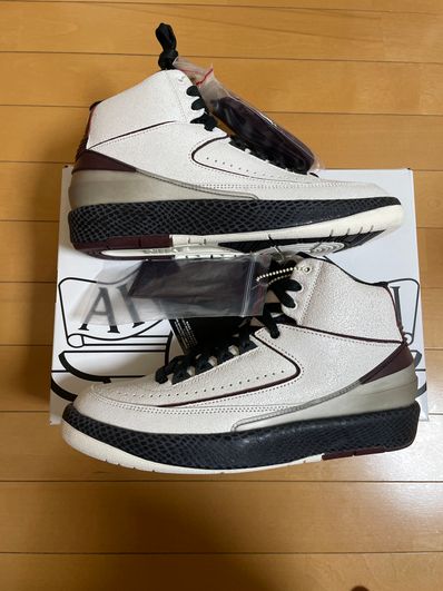 A Ma Maniere × Nike Air Jordan 2 "Airness/Sail and Burgundy"