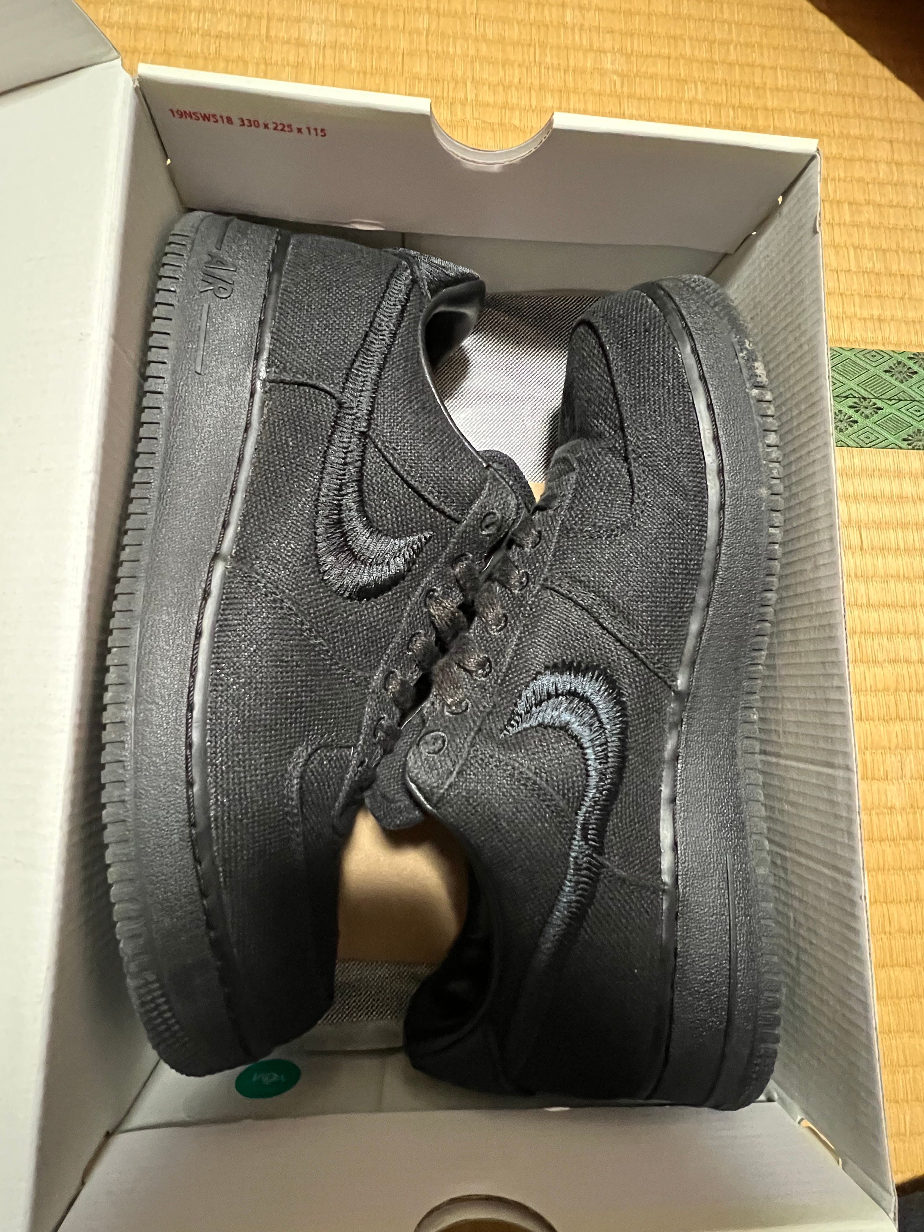 Stussy × Nike Air Force 1 Low "Triple Black"