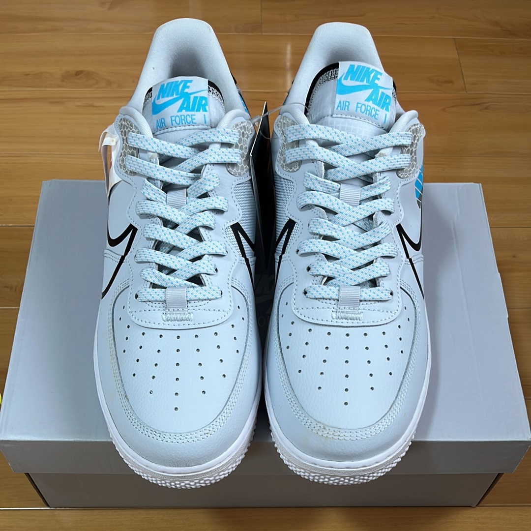 Nike Air Force 1 Low React "Pure Platinum/Baltic Blue"