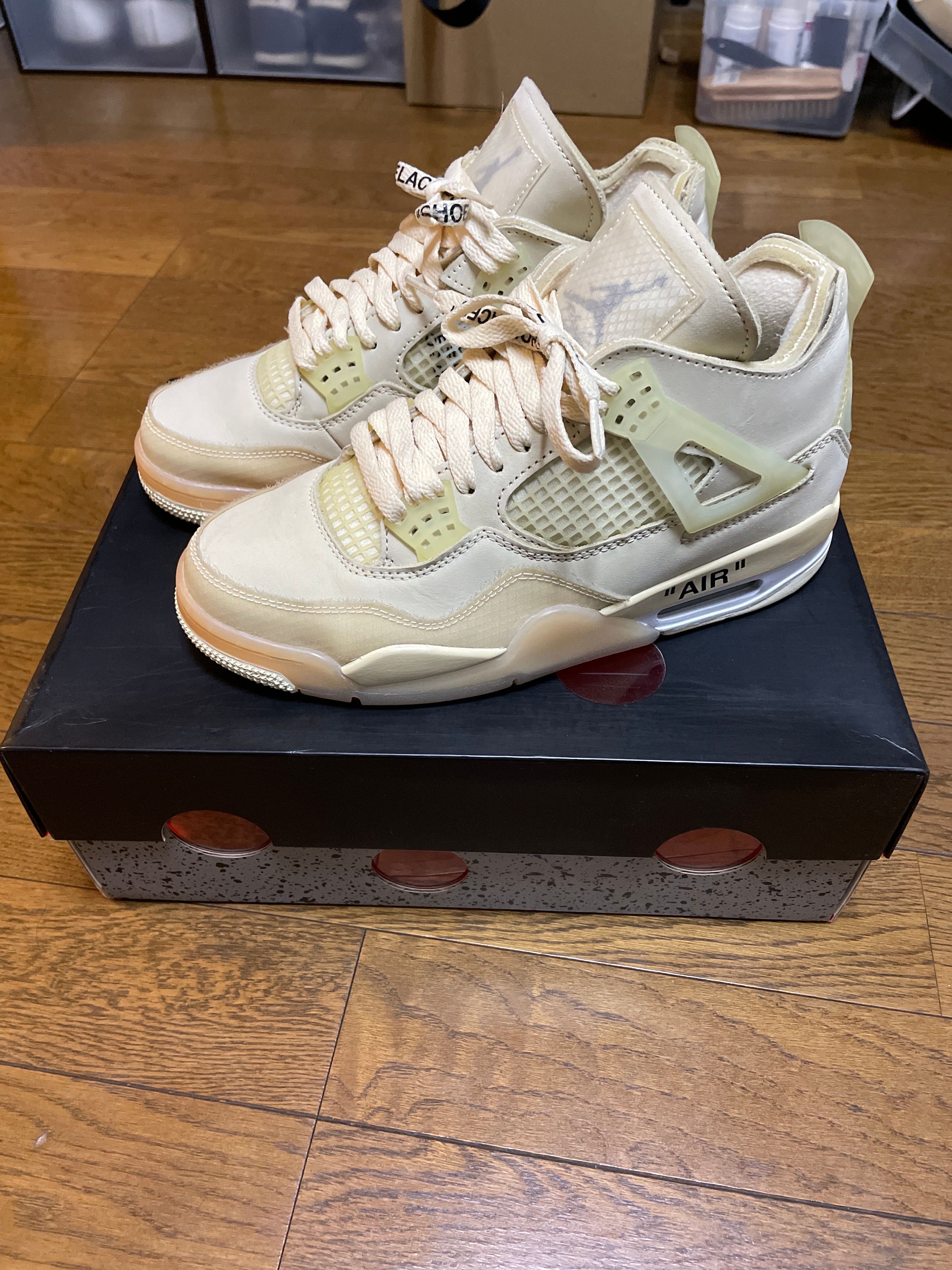 Off-White × Nike Women's Air Jordan 4 SP "Sail"