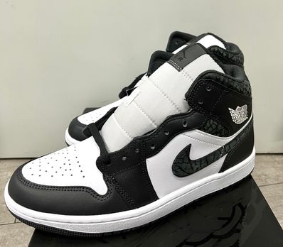 Nike Air Jordan 1 Mid "Panda Elephant/Safari"