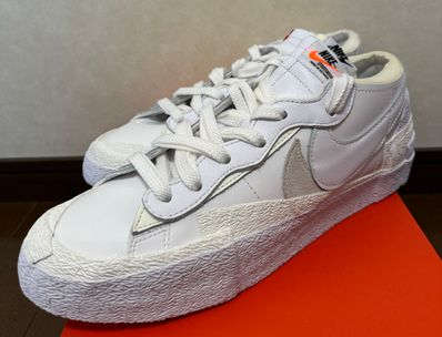 sacai × Nike Blazer Low "White Patent Leather"