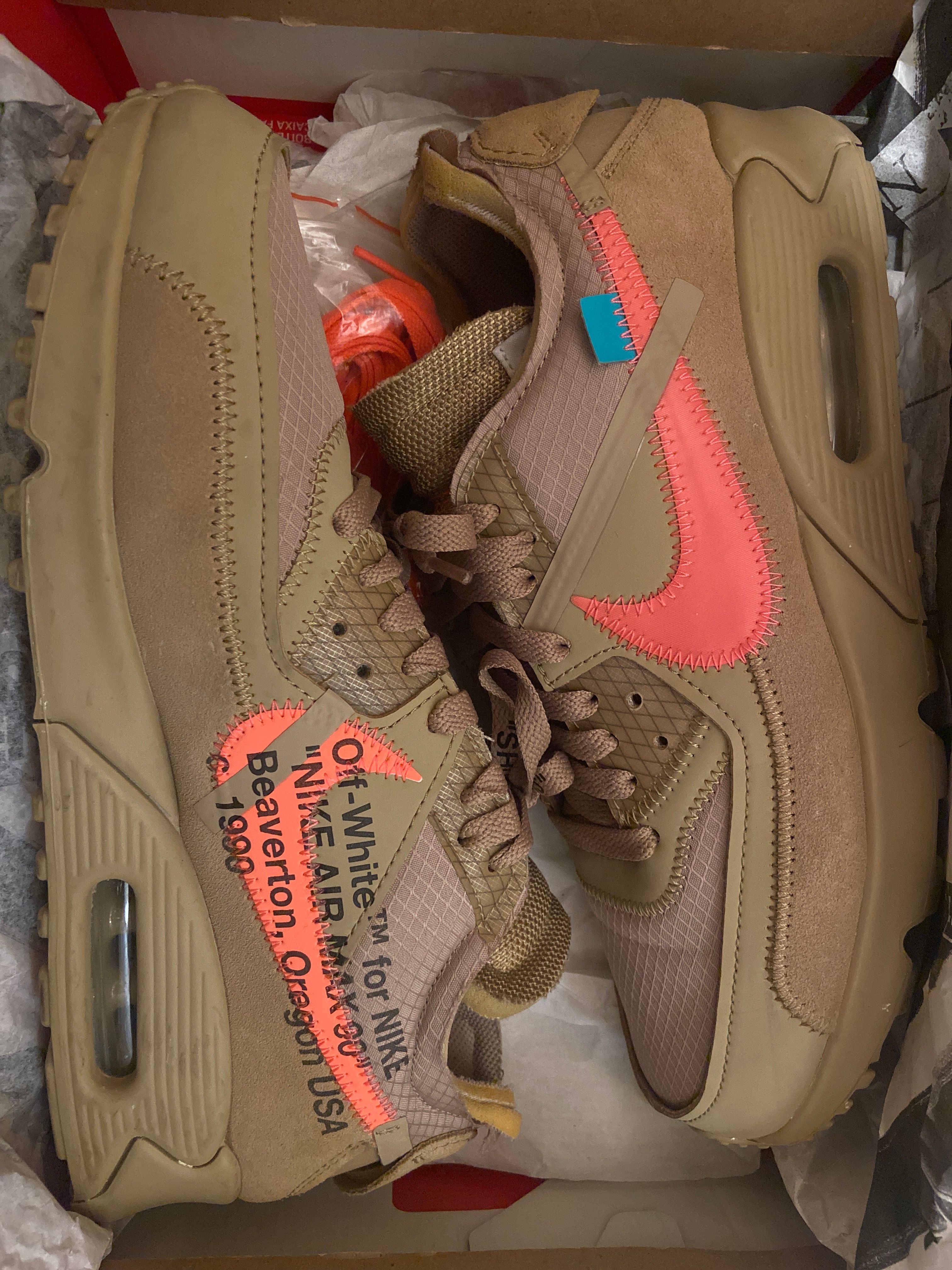 Off-White × Nike Air Max 90 "Desert Ore"