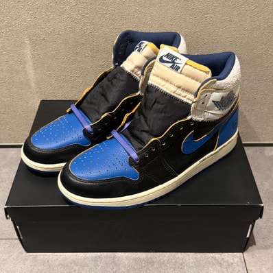 fragment design × UNION × Nike Air Jordan 1 High OG "Sport Royal"