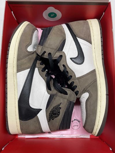 Travis Scott × Nike Air Jordan 1 Retro High OG TS SP "Sail/Dark Mocha"