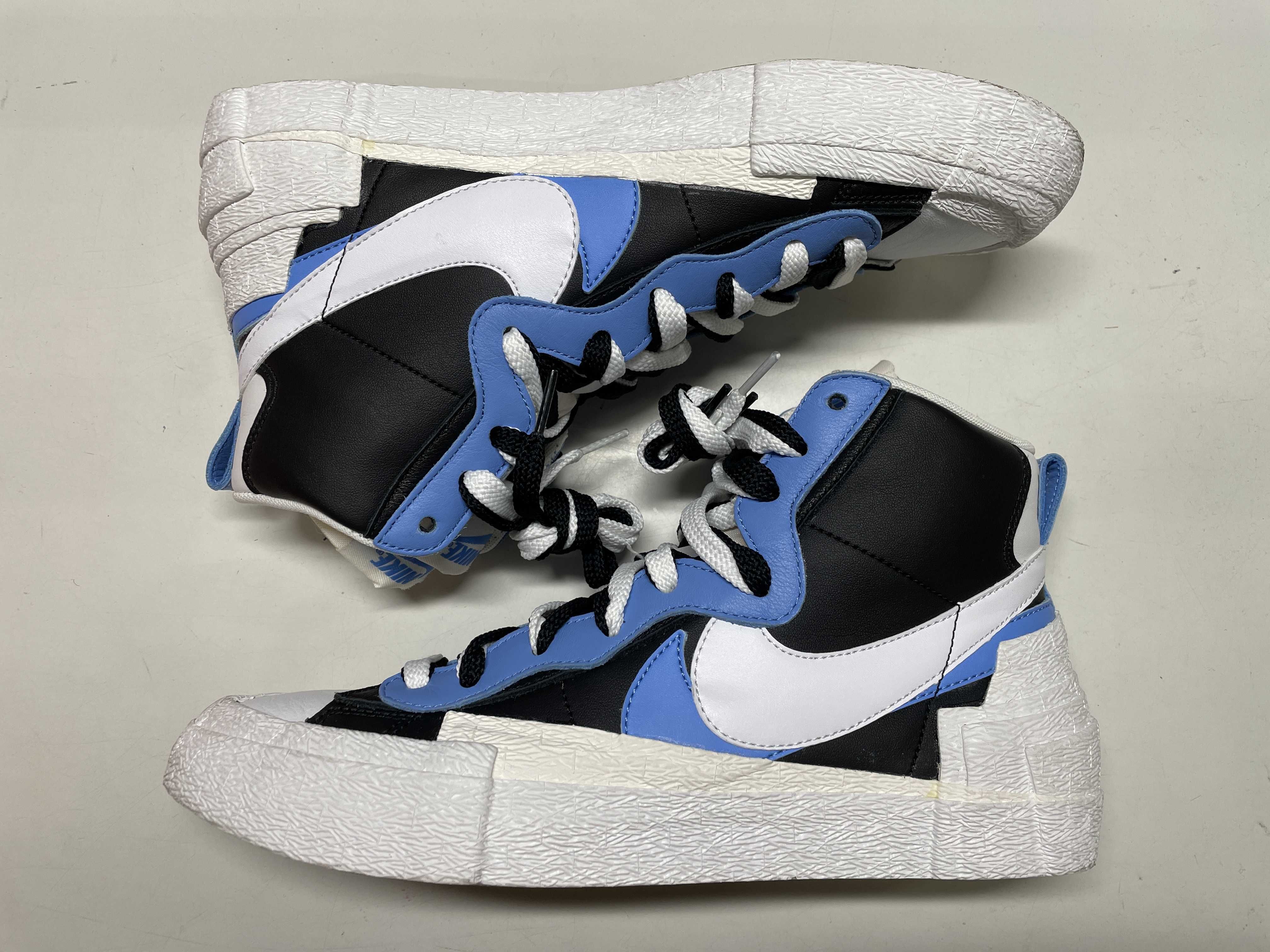 sacai × NIKE BLAZER MID "BLACK / BLUE"