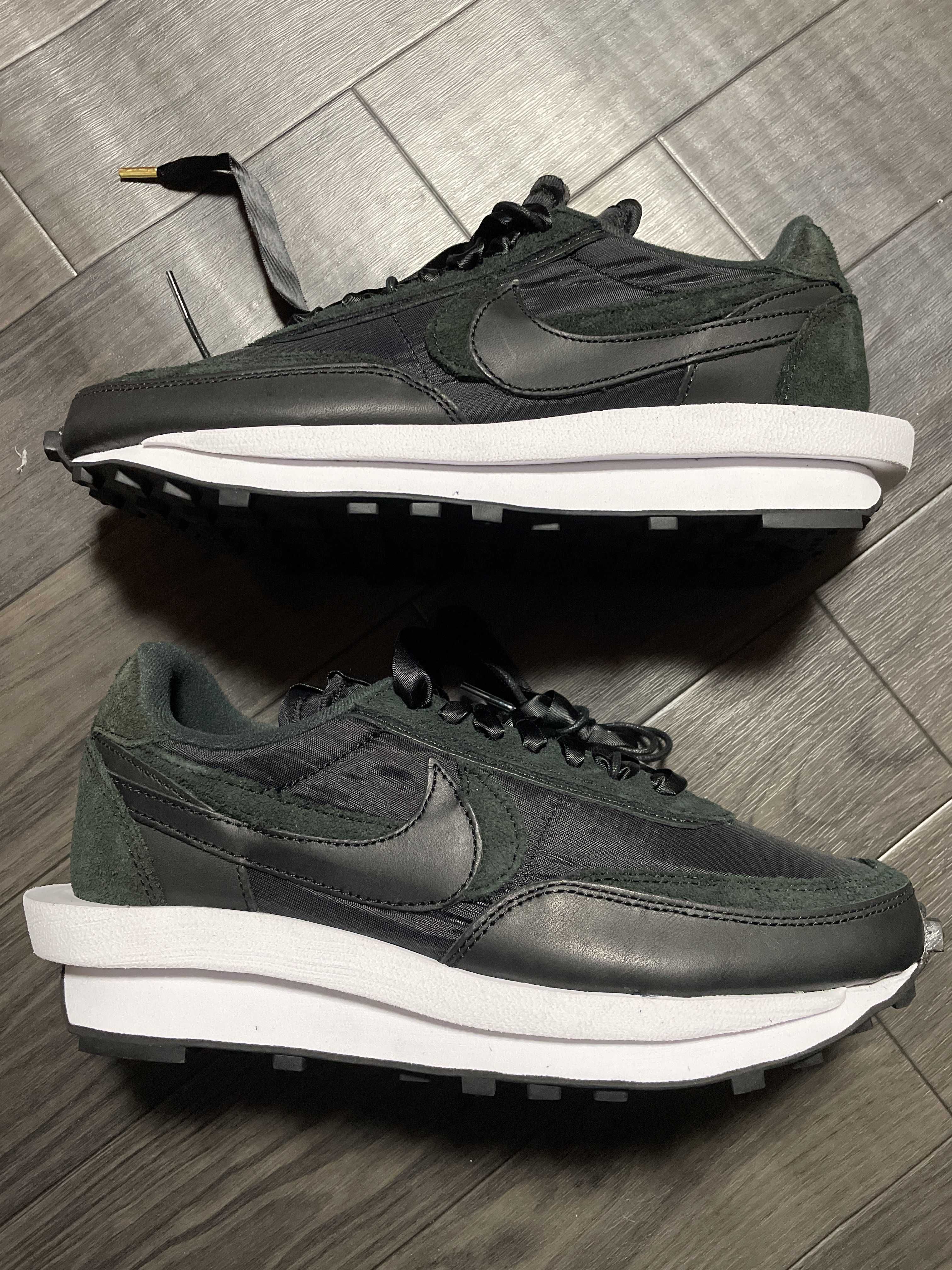 sacai × Nike LDV Waffle "Triple Black"