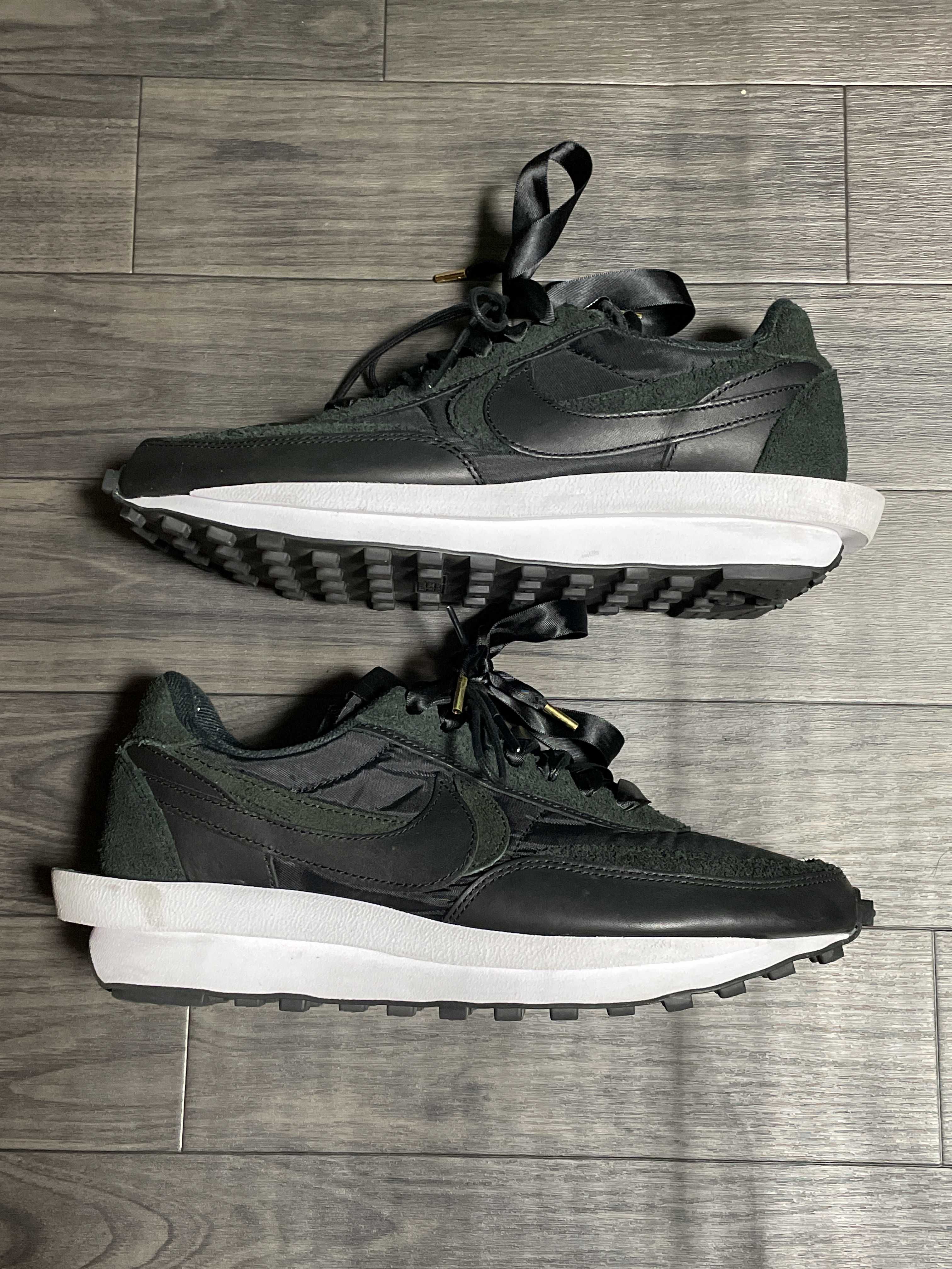 sacai × Nike LDV Waffle "Triple Black"