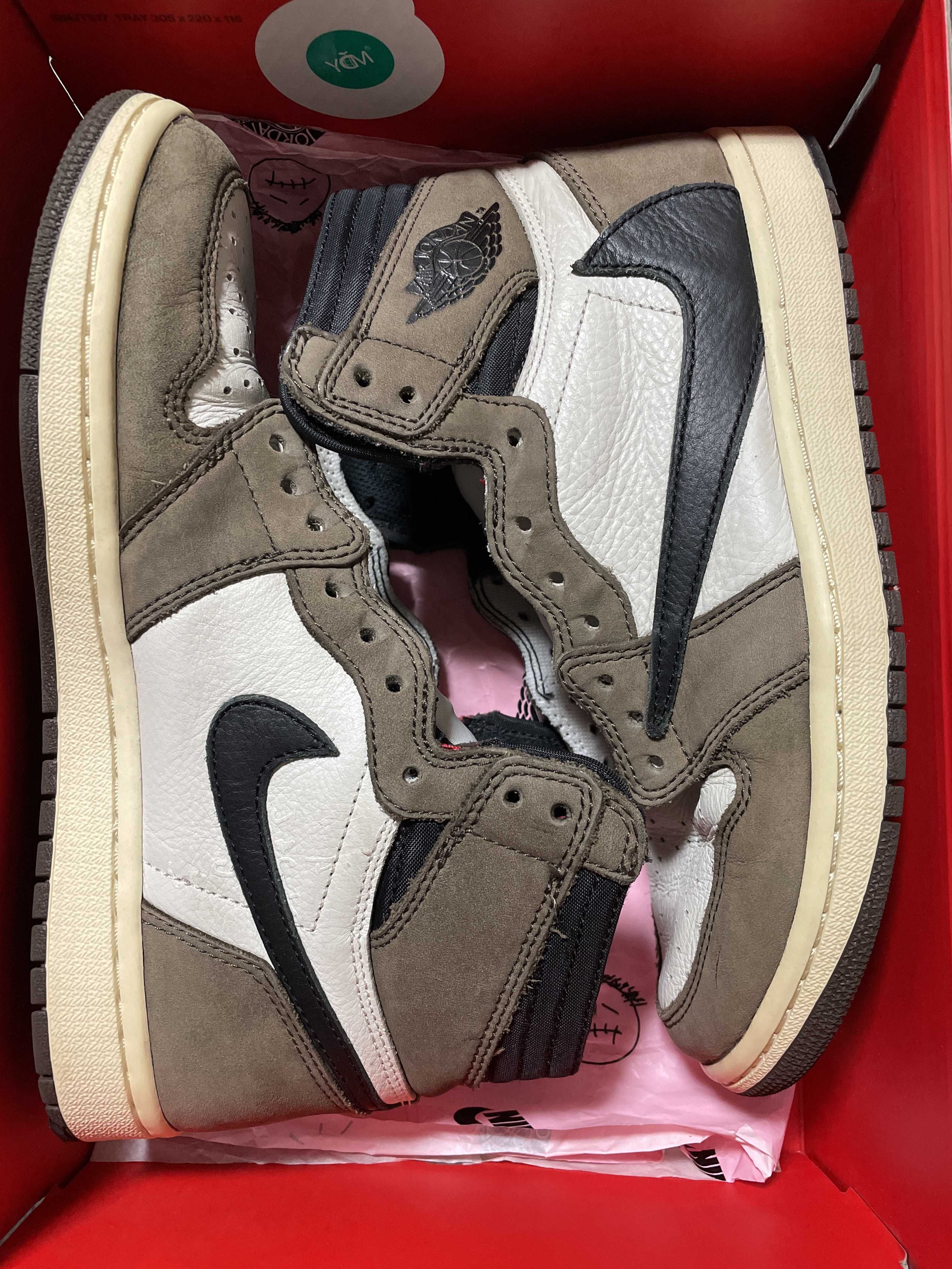 Travis Scott × Nike Air Jordan 1 Retro High OG TS SP "Sail/Dark Mocha"