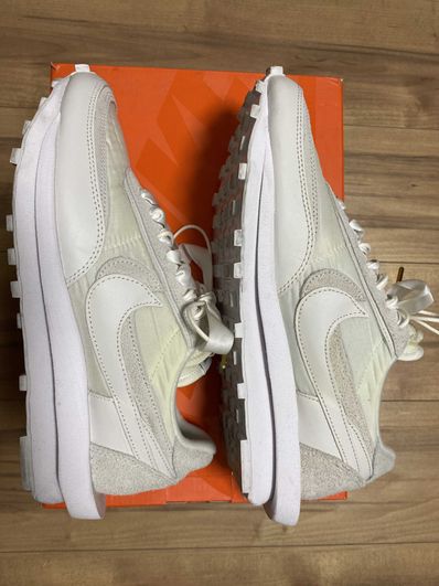 sacai × Nike LDV Waffle "Triple White"