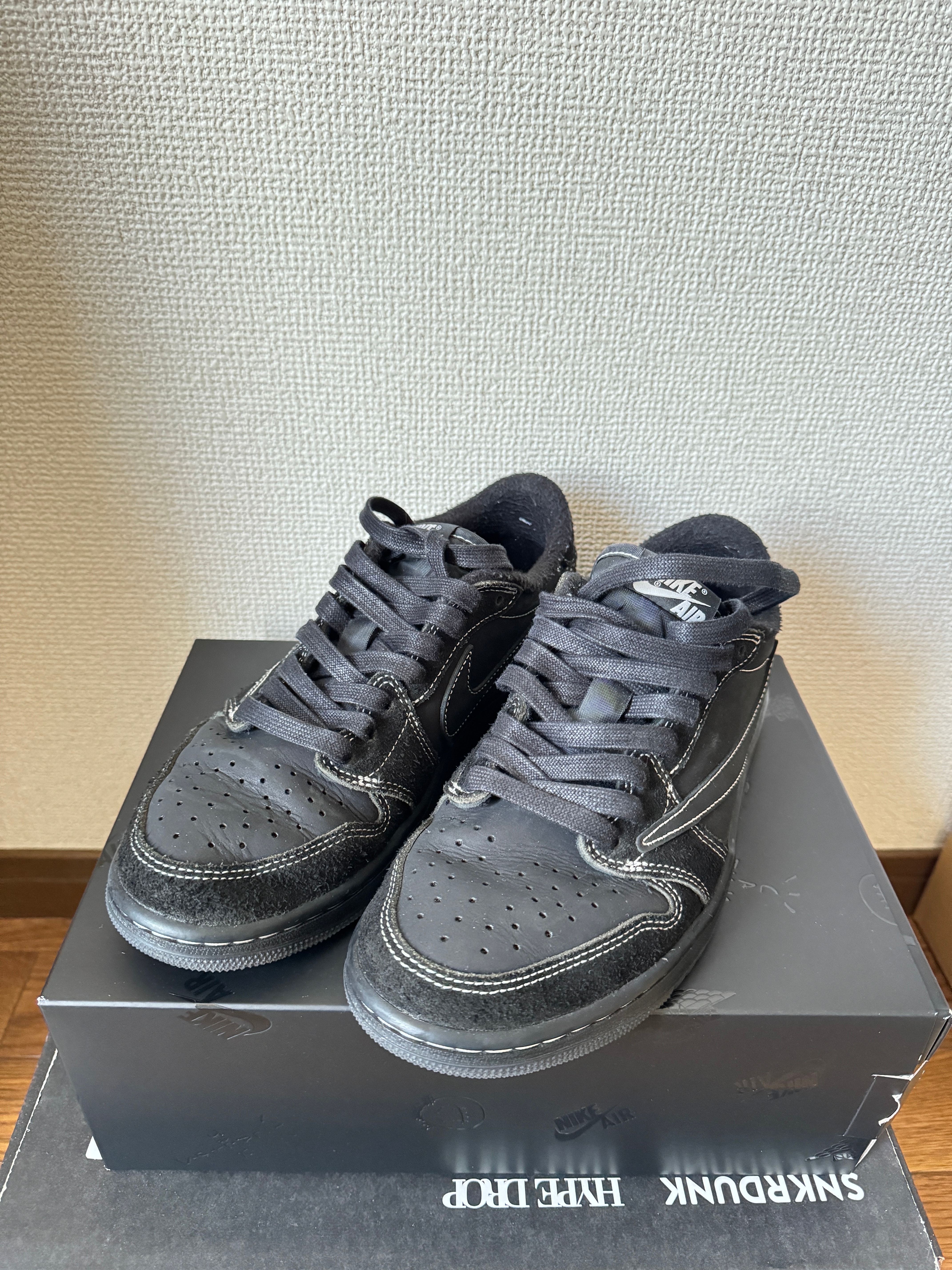 Travis Scott × Nike Air Jordan 1 Low OG SP "Black Phantom"