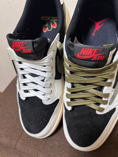 Travis Scott × Nike Women's Air Jordan 1 Low OG "Medium Olive"