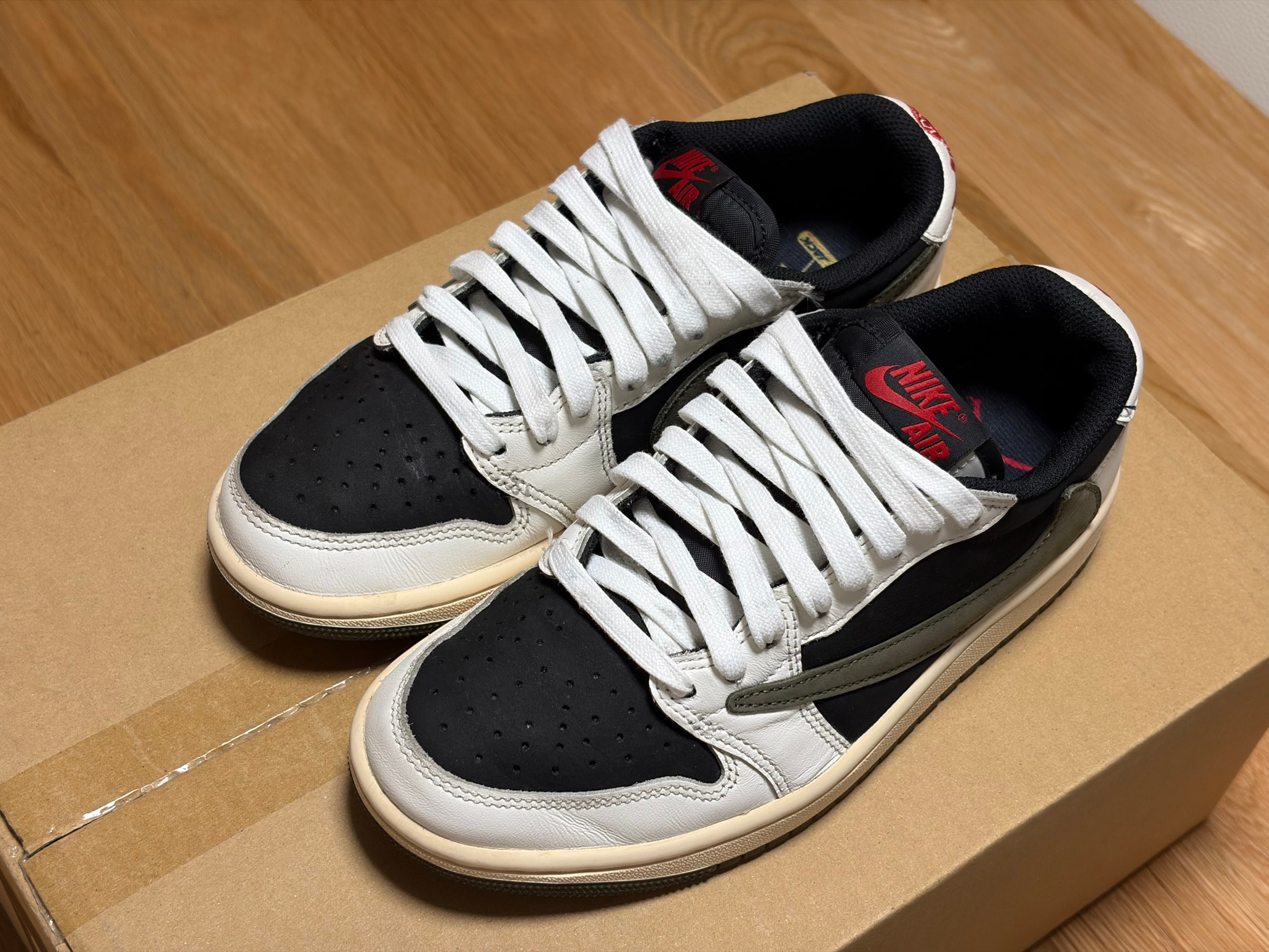 Travis Scott × Nike Women's Air Jordan 1 Low OG "Medium Olive"