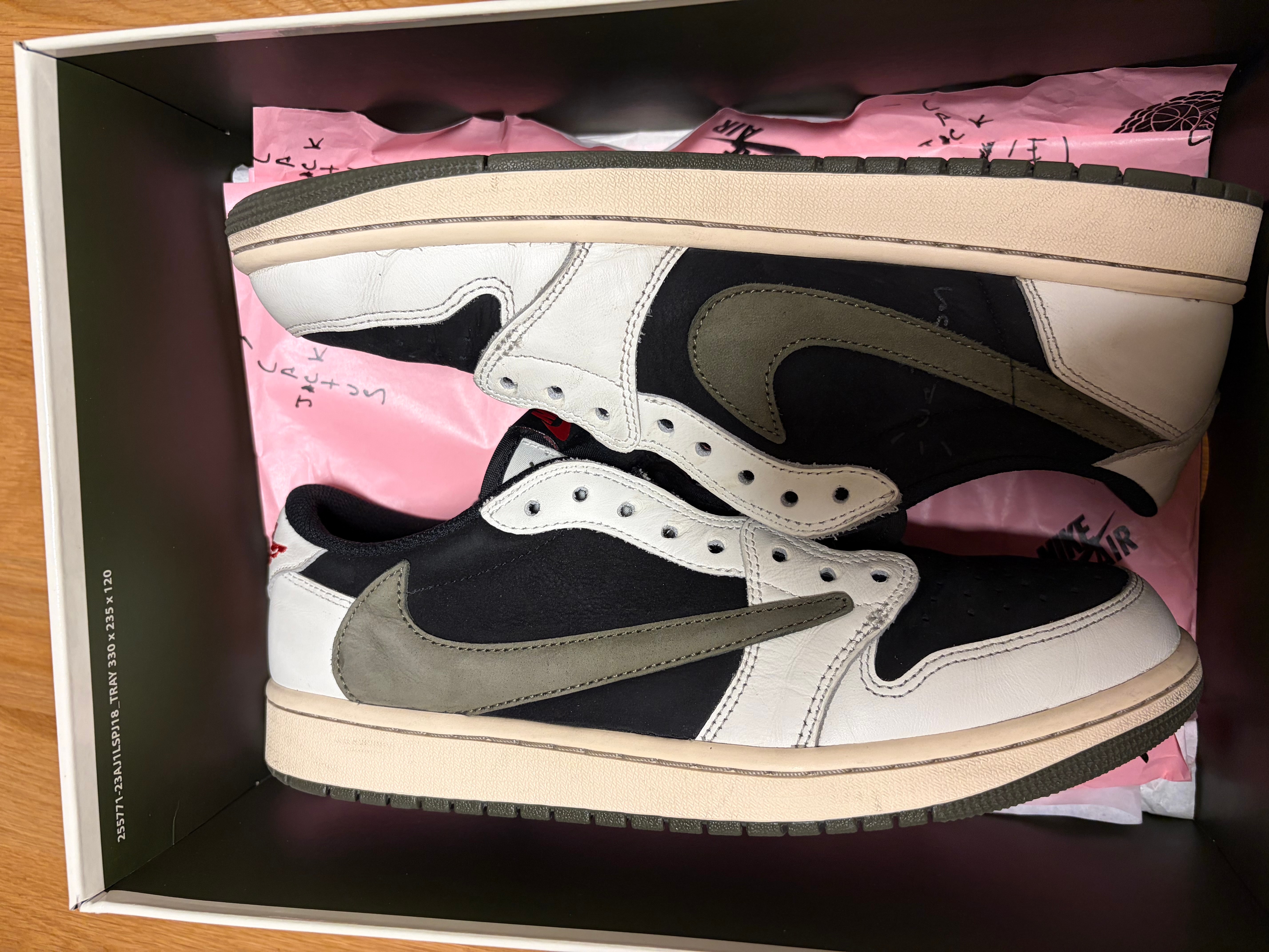 Travis Scott × Nike Women's Air Jordan 1 Low OG "Medium Olive"