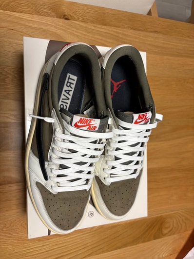Travis Scott × Nike Air Jordan 1 Low OG SP "Reverse Olive"