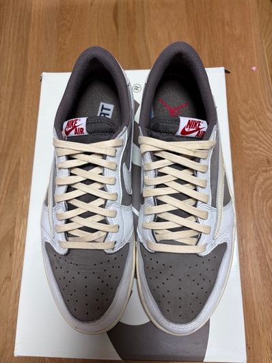 Travis Scott × Nike Air Jordan 1 Low OG SP "Reverse Mocha/Sail and Ridgerock"