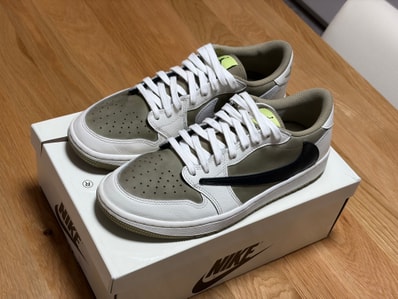 Travis Scott × Nike Air Jordan 1 Low Golf NRG "Neutral Olive"