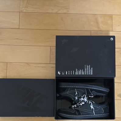 Travis Scott × Nike Air Jordan 1 Low OG SP "Black Phantom"