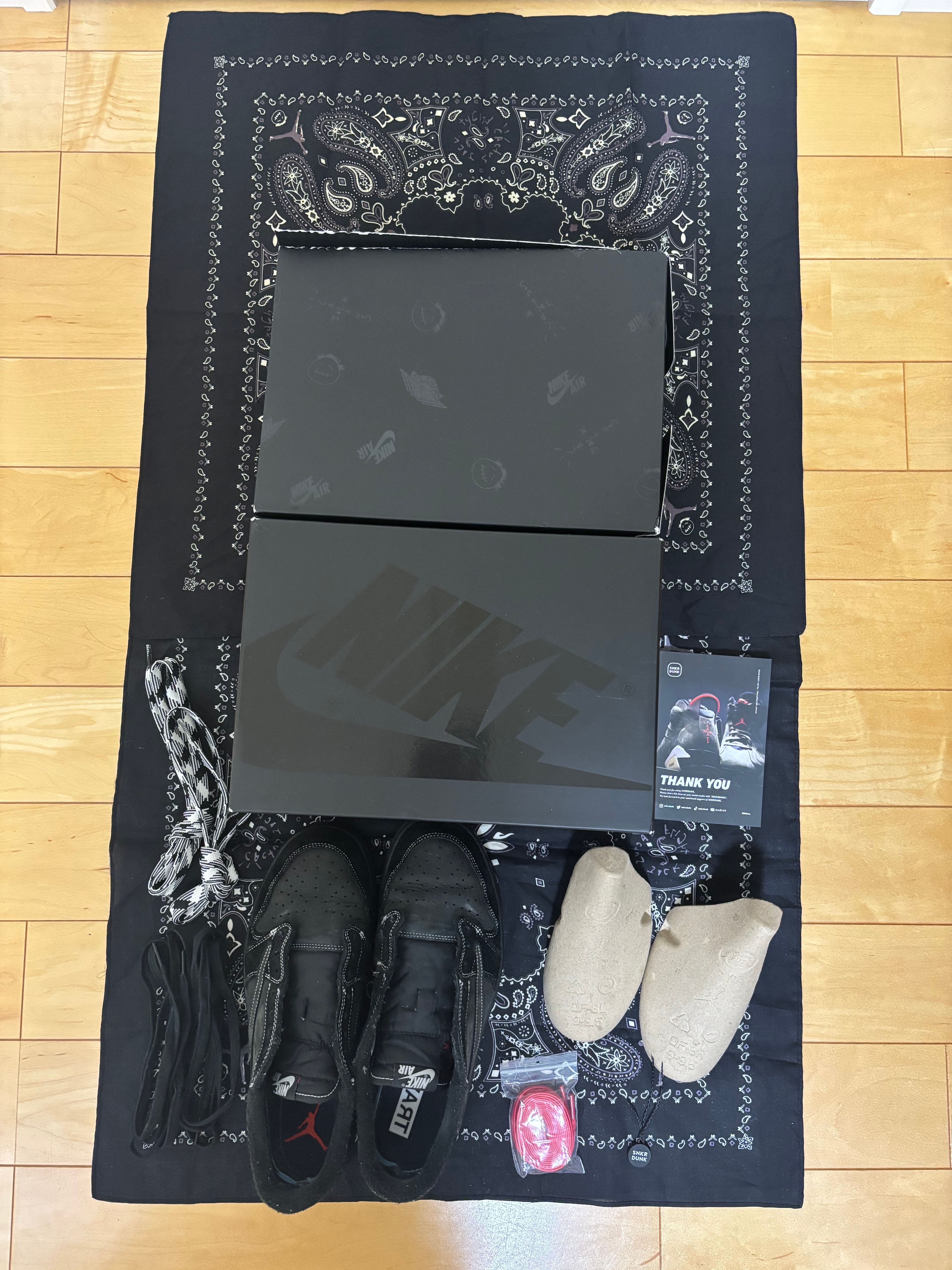 Travis Scott × Nike Air Jordan 1 Low OG SP "Black Phantom"