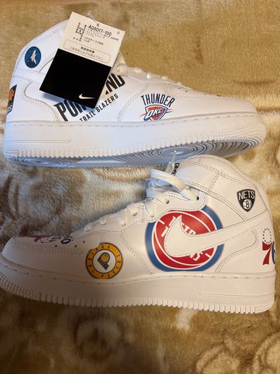 Supreme × NBA × Nike Air Force 1 Mid '07 "White"