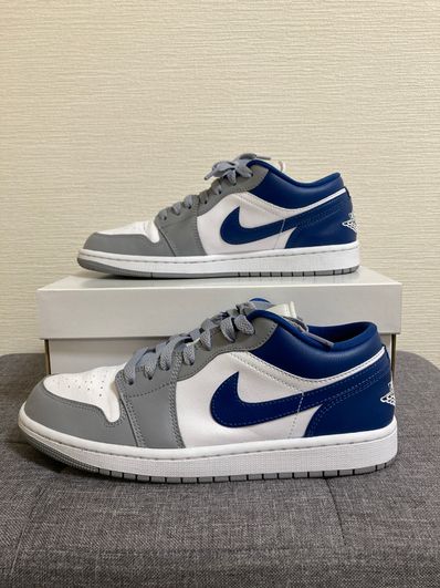 Nike Women's Air Jordan 1 Low "Grey and Blue"