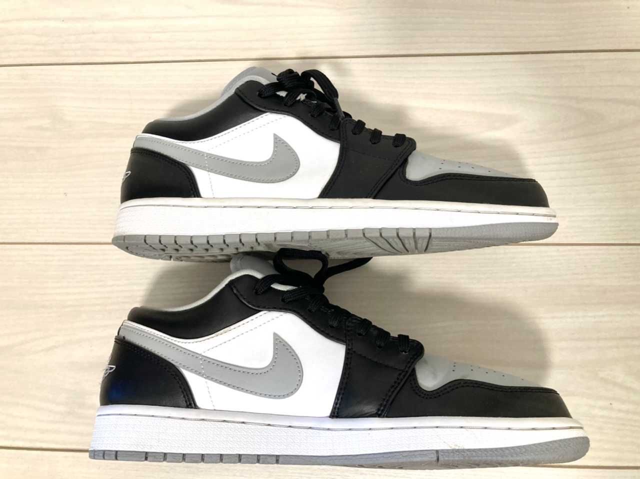 NIKE AIR JORDAN 1 LOW "BLACK/LIGHT SMOKE GREY"