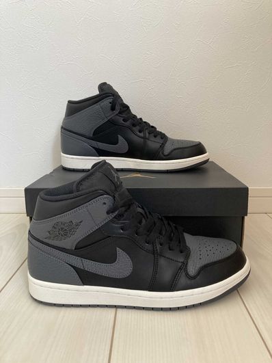 Nike Air Jordan 1 Retro Mid "Black/Dark Grey"