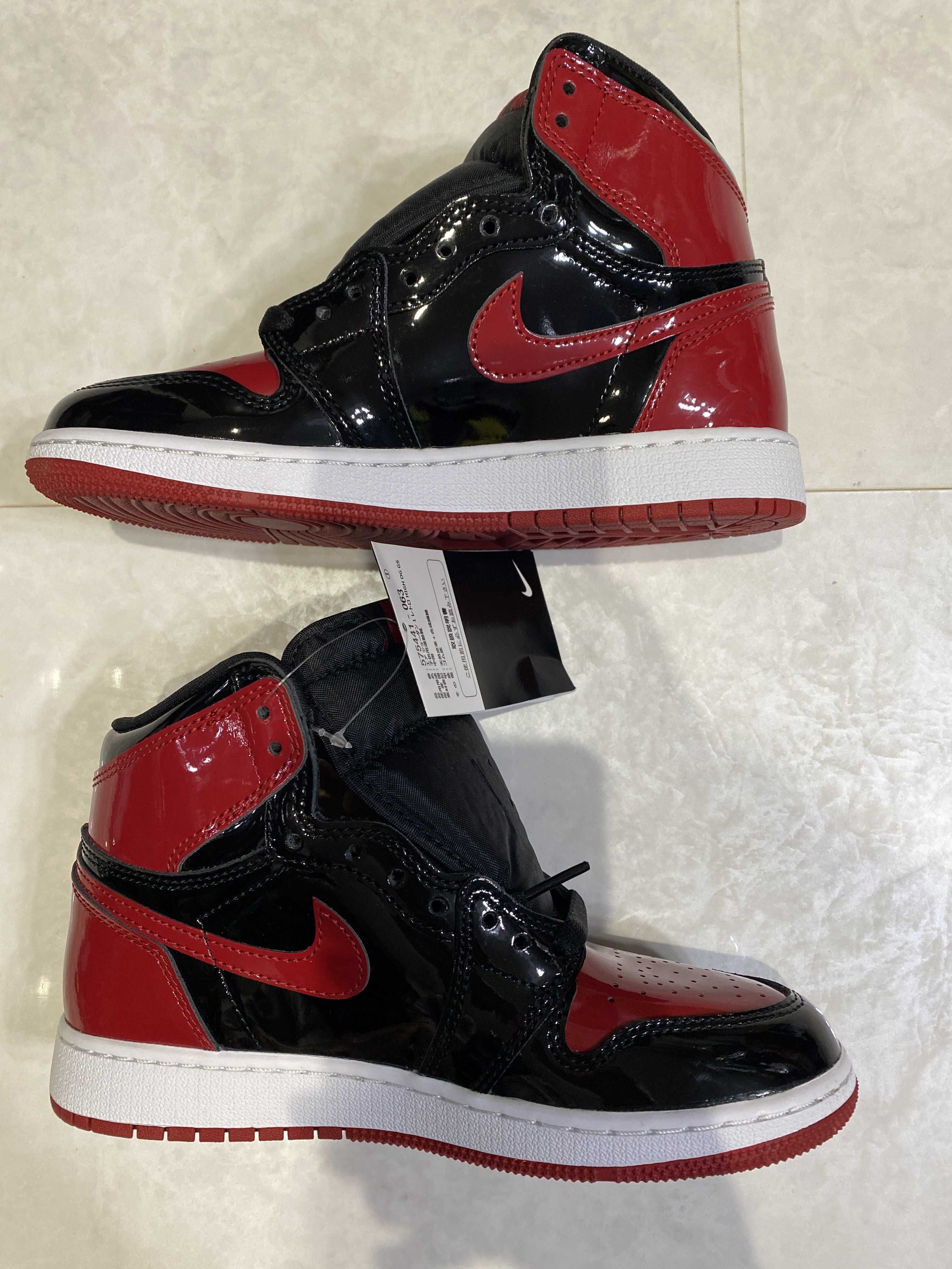 Nike GS Air Jordan 1 High OG "Patent Bred"