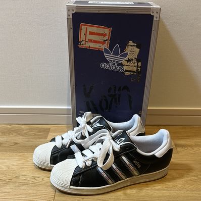 Korn × adidas Superstar "Black/White"
