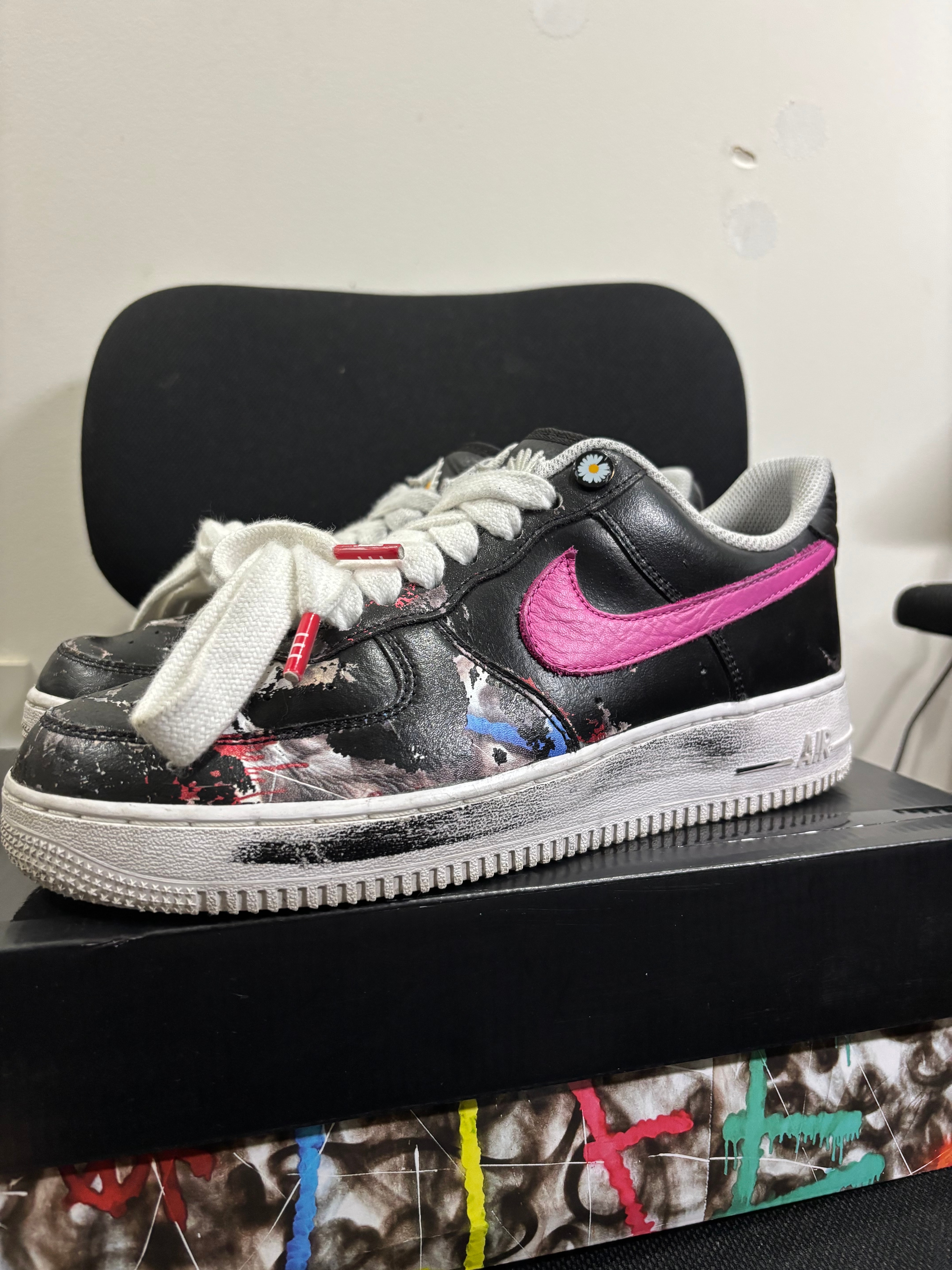 PEACEMINUSONE × Nike Air Force 1 Low '07 Para-Noise 3.0 "Black and Multi-Color" / G-DRAGON
