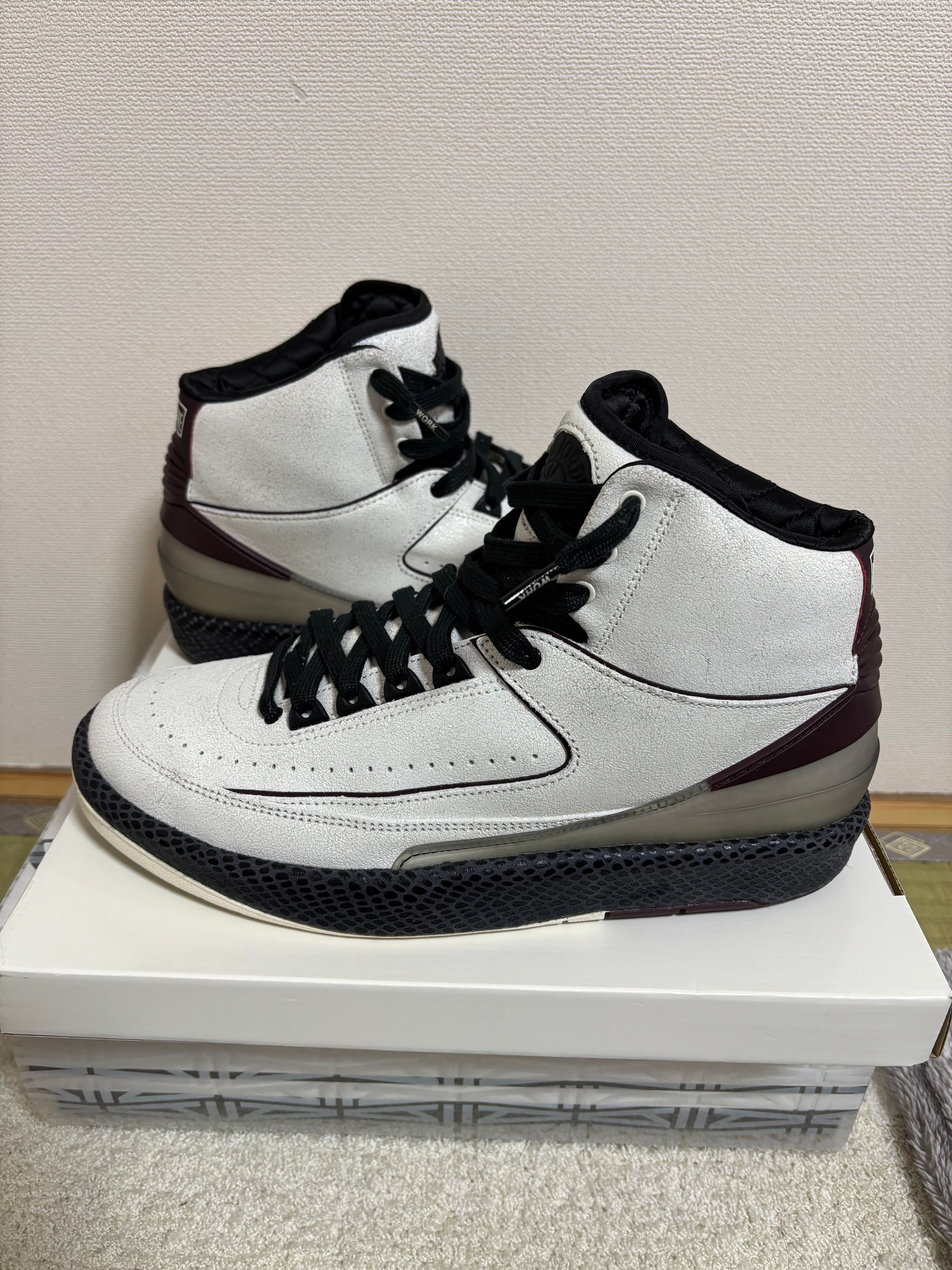 A Ma Maniere × Nike Air Jordan 2 "Airness/Sail and Burgundy"