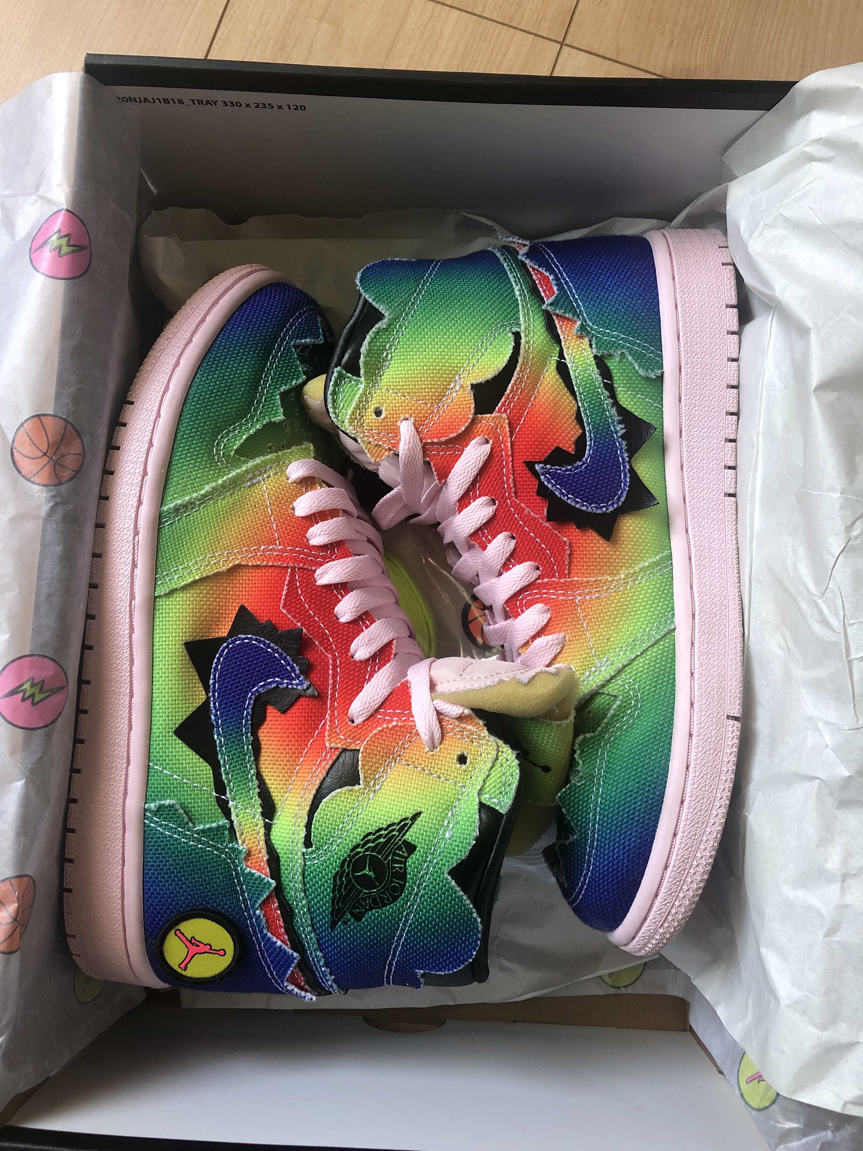 J Balvin × Nike Air Jordan 1 High OG "Rainbow"