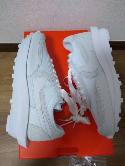 sacai × Nike LDV Waffle "Triple White"