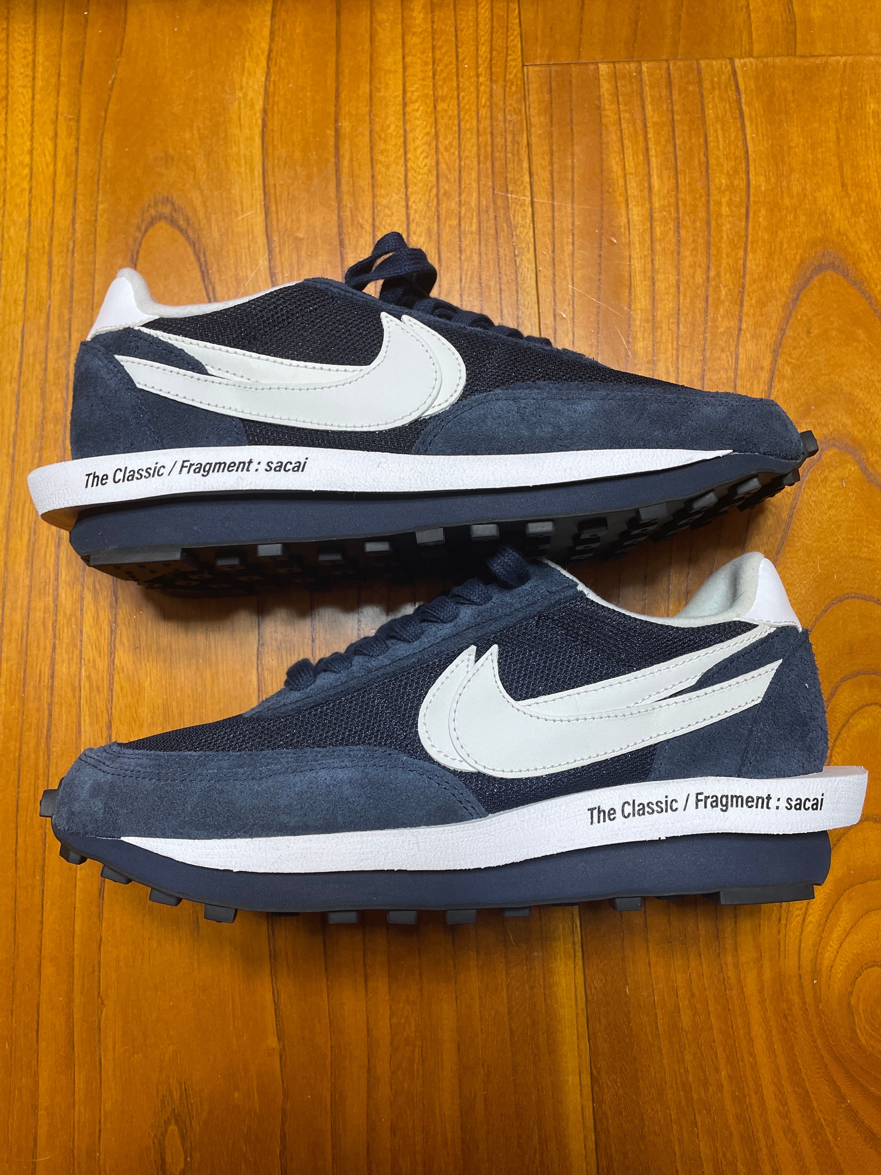 Fragment × sacai × Nike LD Waffle "Blackended Blue"