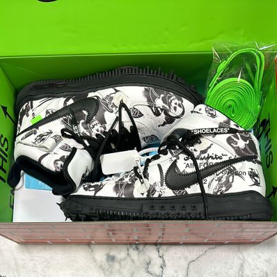 Off-White × Nike Air Force 1 Mid "Grim Reaper"