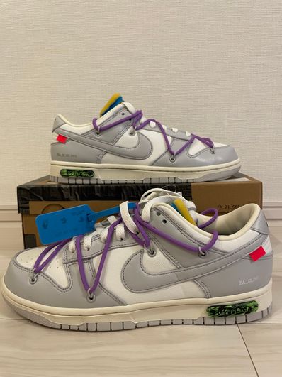 Off-White × Nike Dunk Low "Sail/Neutral Gray"