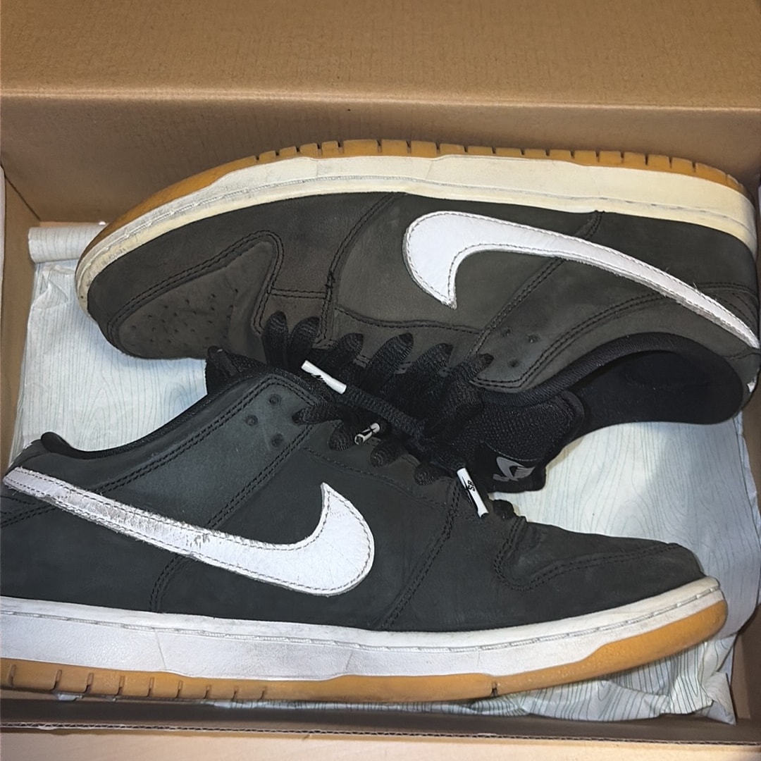 Nike SB Dunk Low Pro "Black/WhiteBlack-Gum Light Brown"
