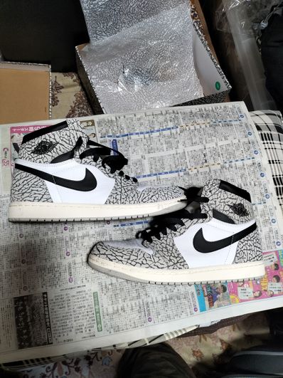 Nike Air Jordan 1 High OG "White Cement/Safari"