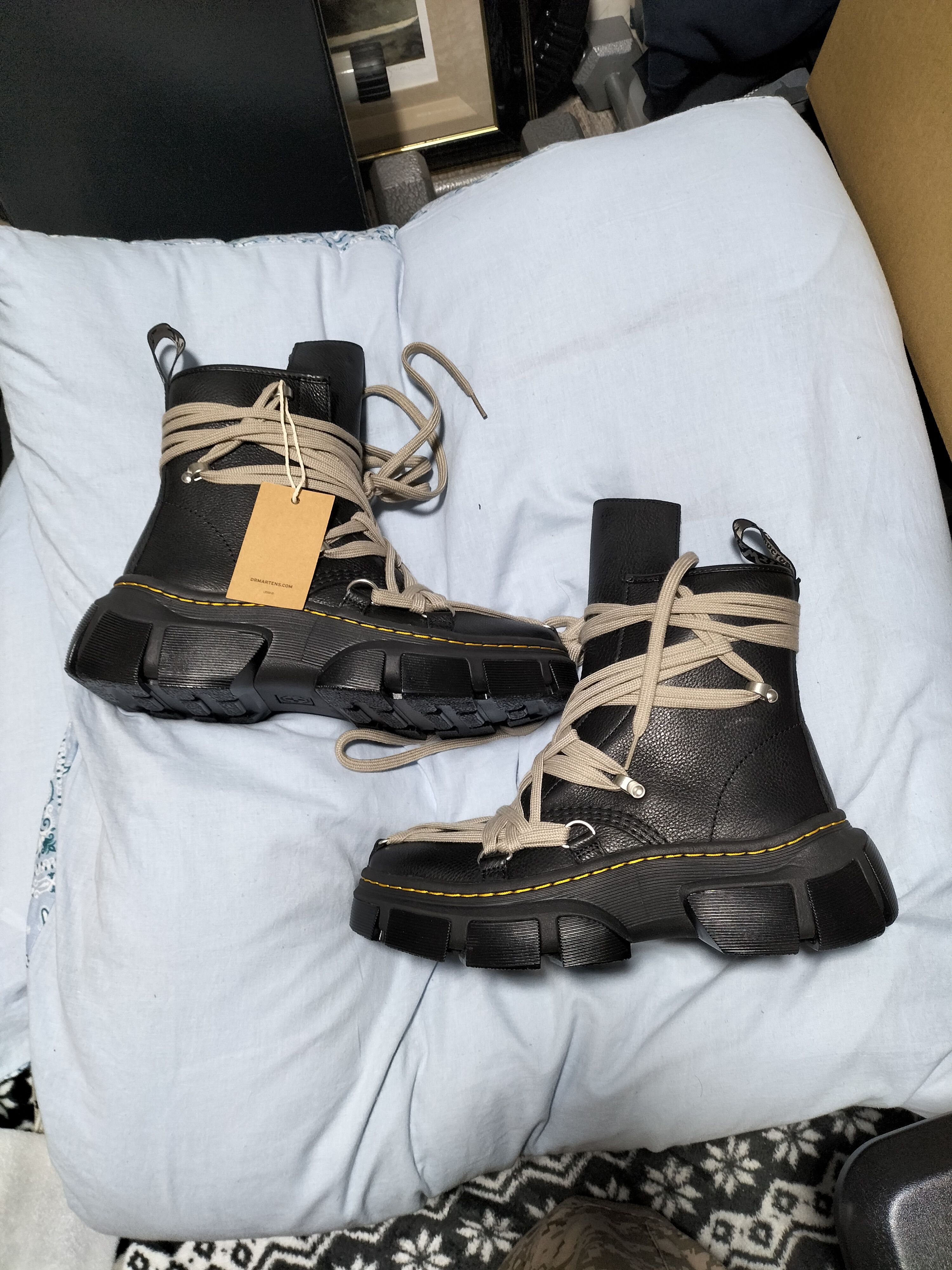 Rick Owens × Dr.Martens 1460 DMXL Mega Lace Boot "Black"