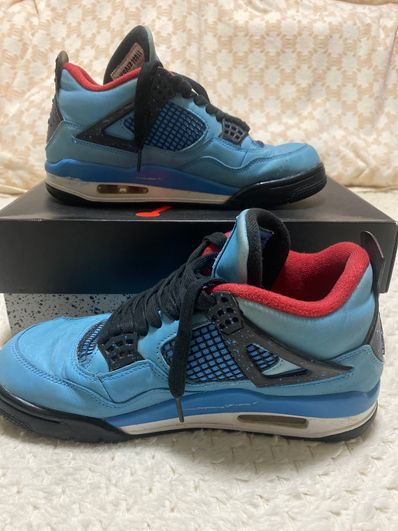 Travis Scott × Nike Air Jordan 4 Retro Cactus Jack "University Blue"