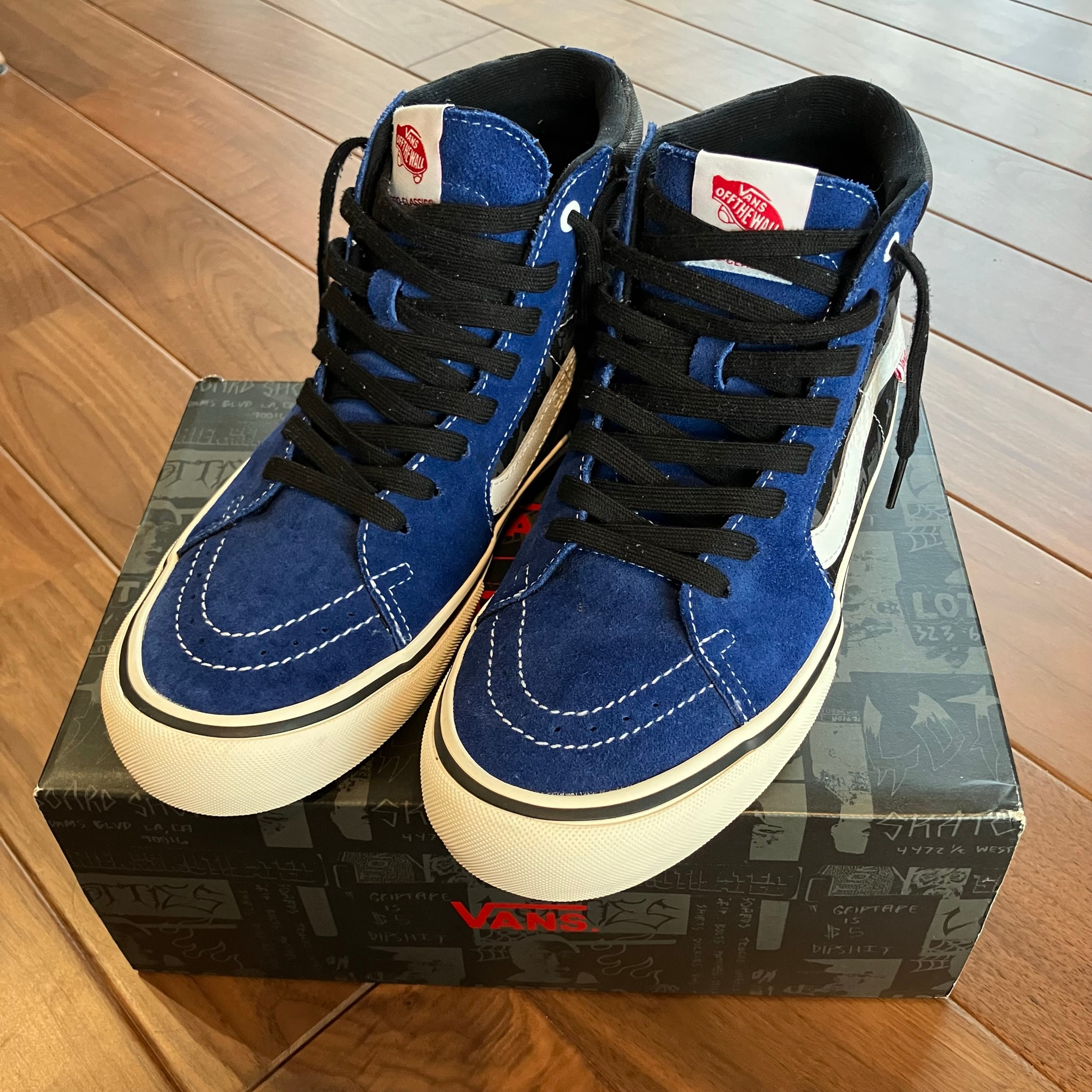 Lotties Skateshop × Vans Sk8-Hi "Blue/Black"