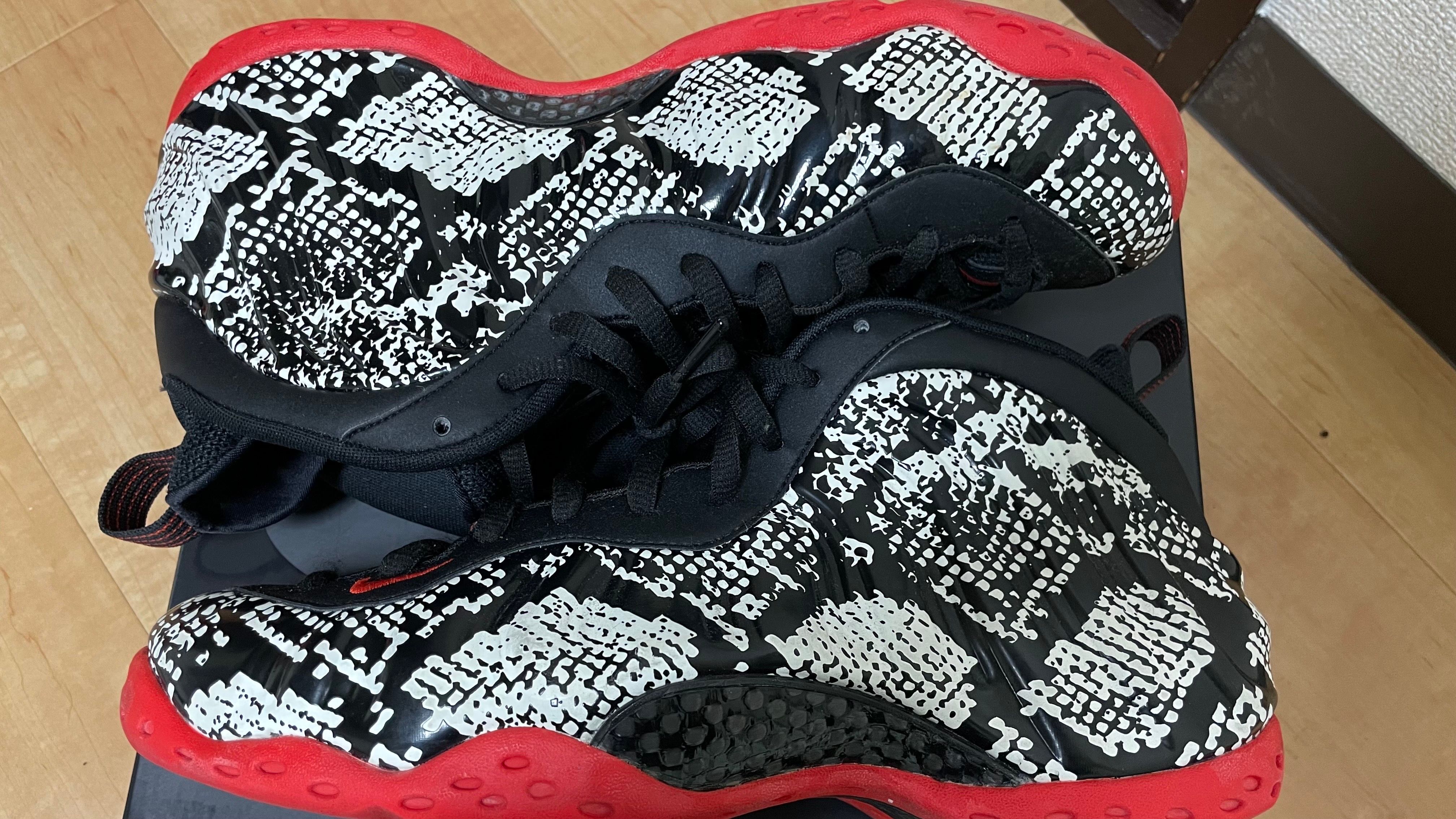 Nike Air Foamposite One "Sail/Black/Habanero Red"