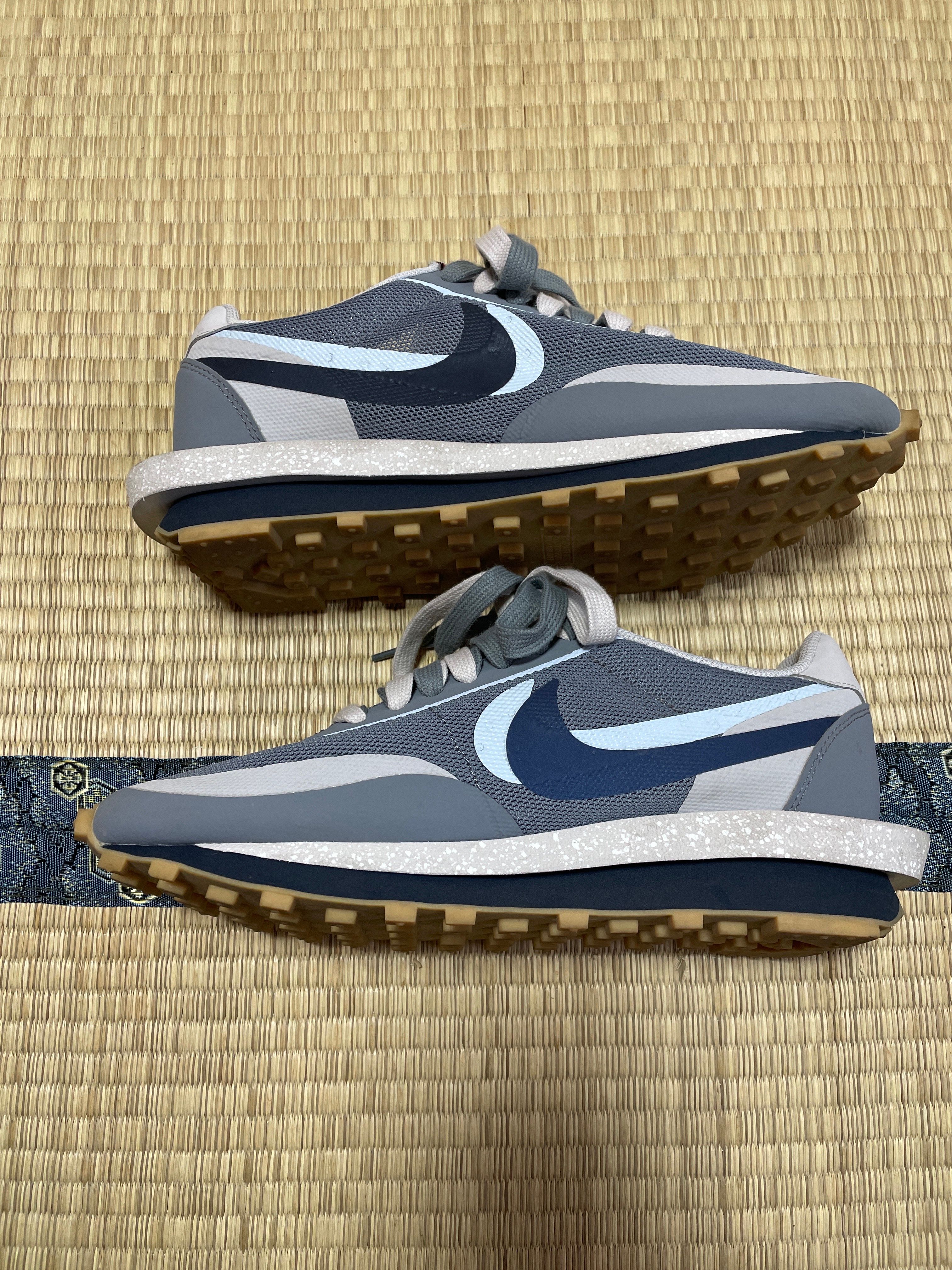 CLOT × Sacai × Nike LD Waffle "Grey Obsidian/Cool Grey"