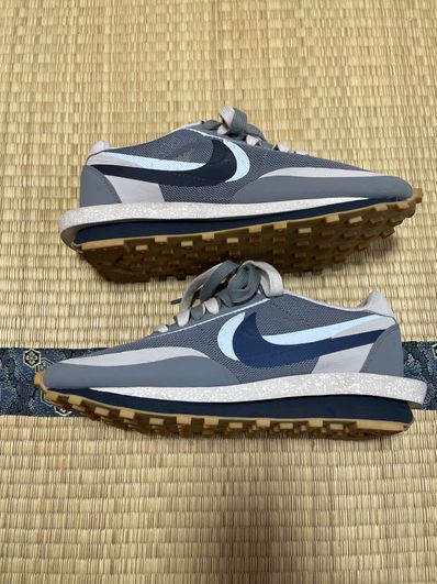 CLOT × Sacai × Nike LD Waffle "Grey Obsidian/Cool Grey"