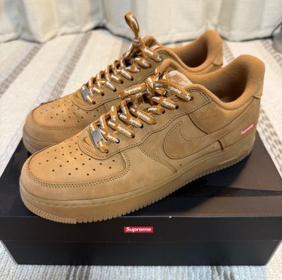Supreme × Nike Air Force 1 Low "Flax/Wheat"