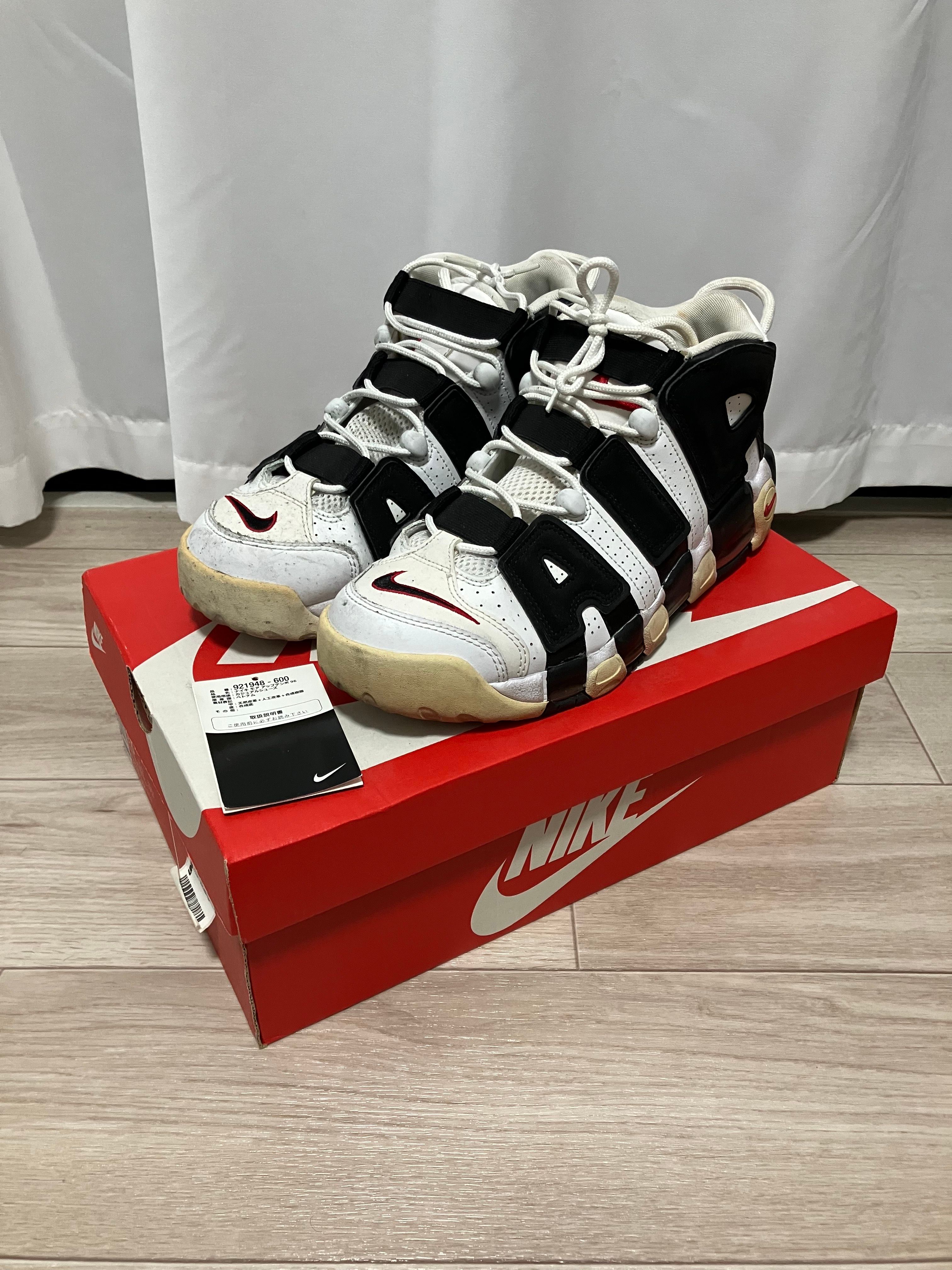 Nike Air More up Tempo "White/Black/University Red"(~2018)