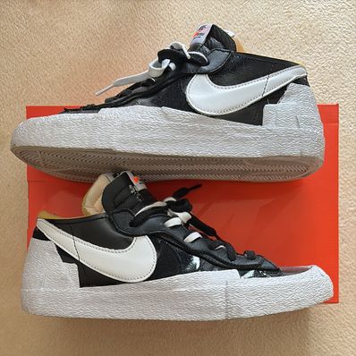 sacai × Nike Blazer Low "Black Patent Leather"
