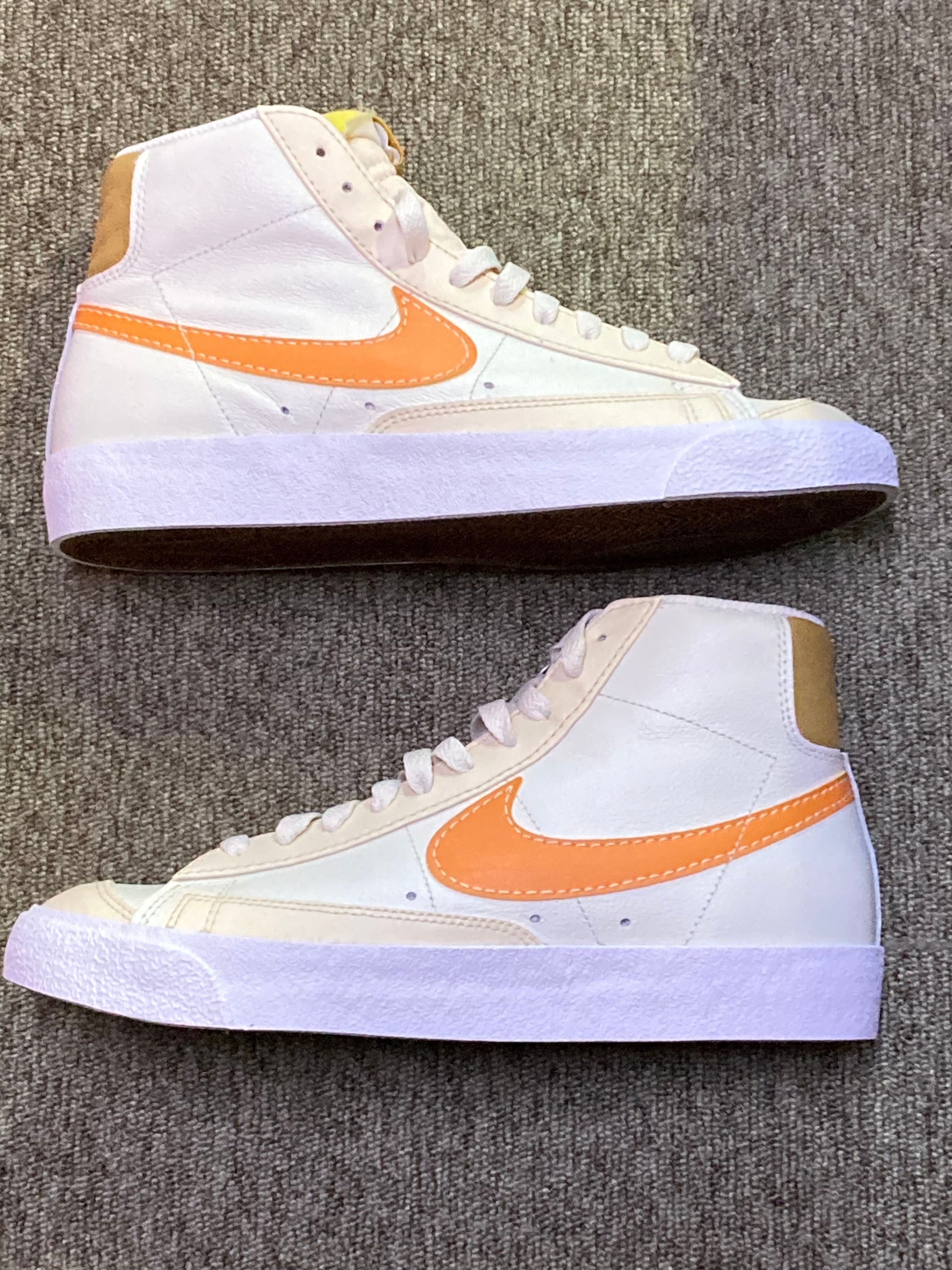 Nike Blazer Mid '77 EMB " Phantom/Pearl White/Elemental Gold/Hot Curry"