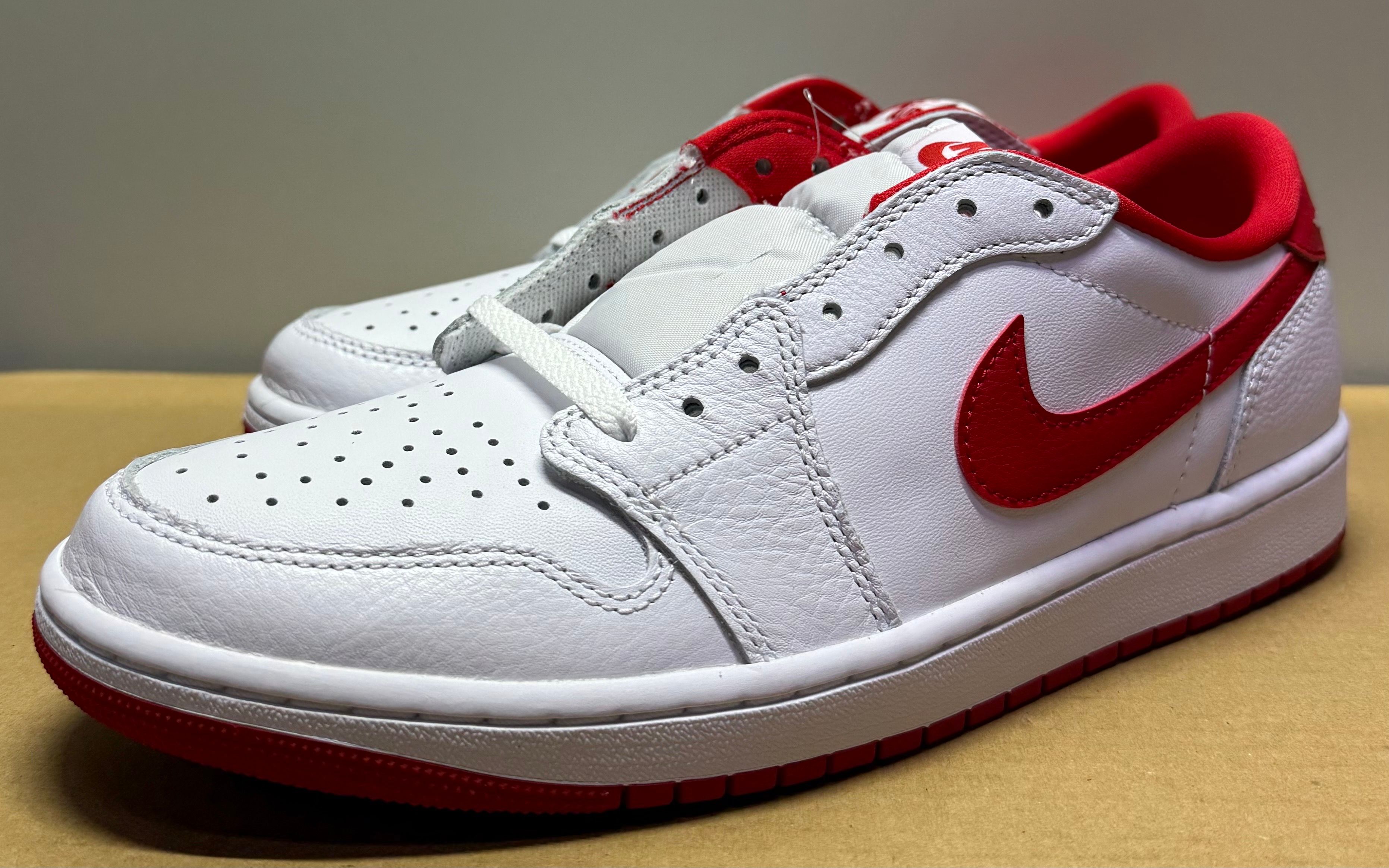 Nike Air Jordan 1 Retro Low OG "White and University Red"