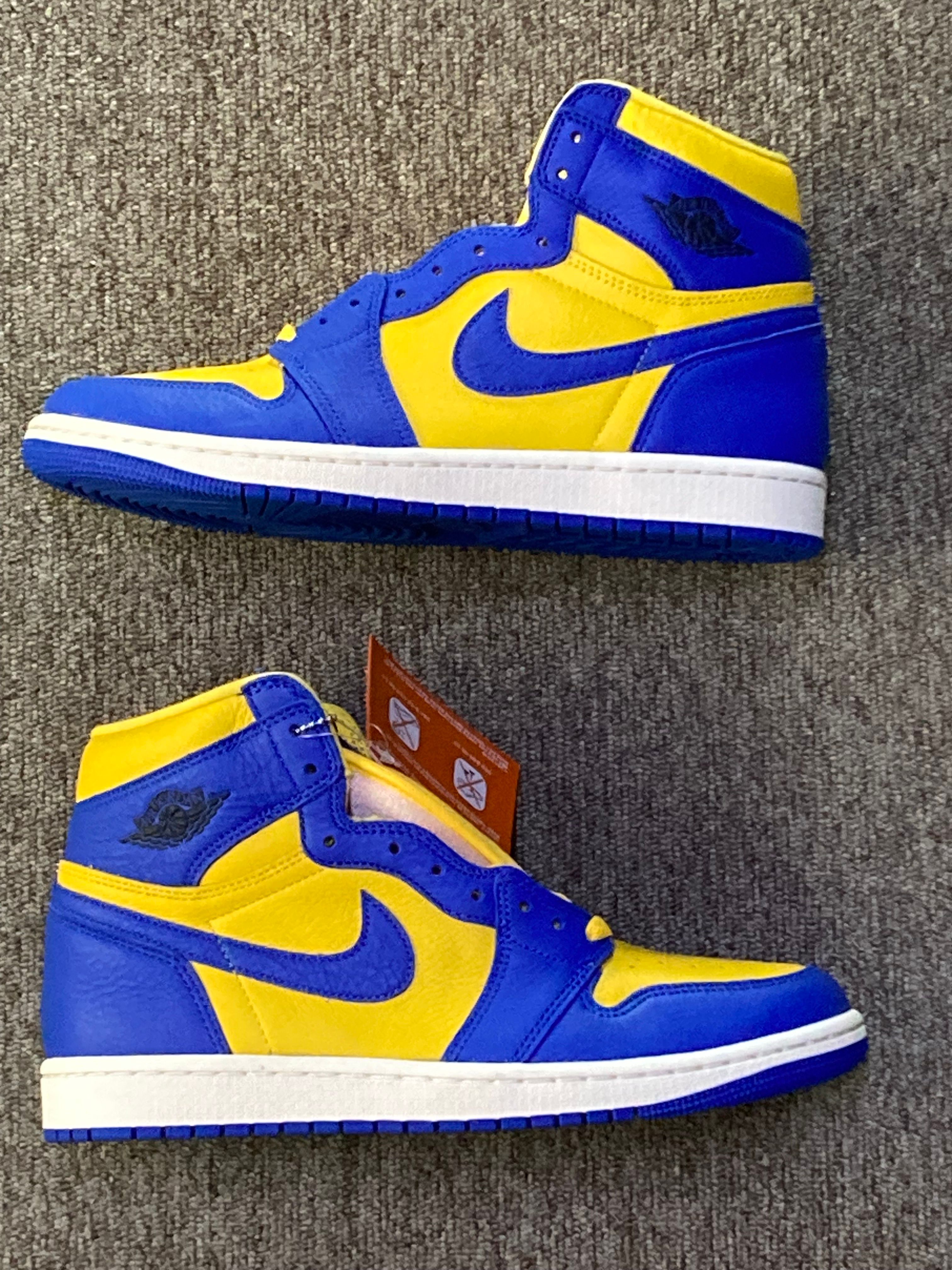 Nike Women's Air Jordan 1 High OG "Game Royal and Varsity Maize"